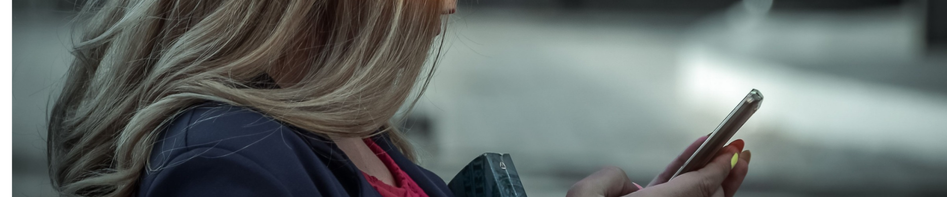 woman using phone